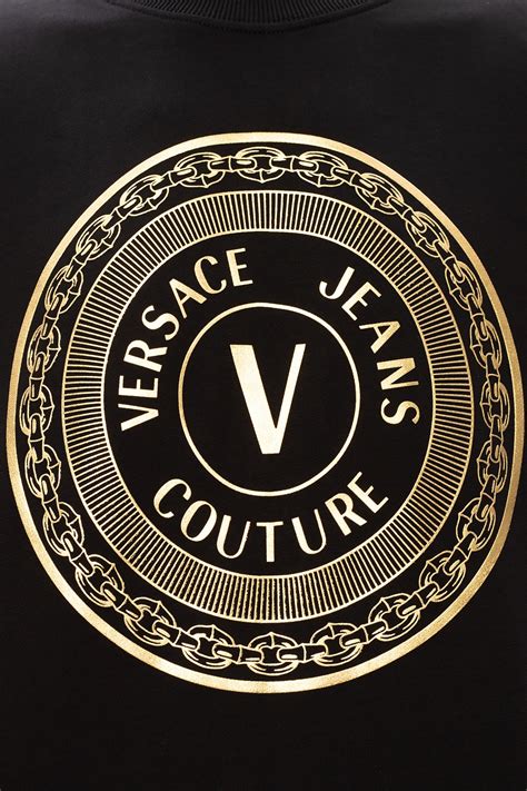 versace jeans small vj logos|versace jeans couture tops.